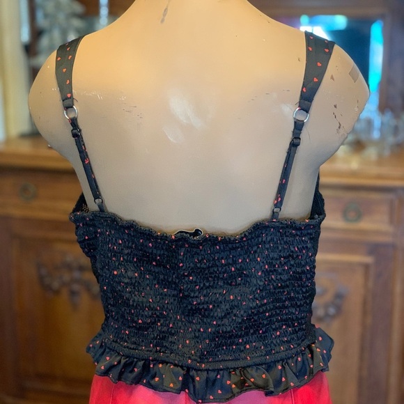 Y2k Valentine Hearts Bustier Top XL - Picture 5 of 9